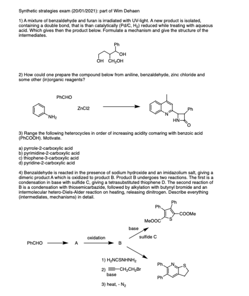 Bestand:Synthetic strategies exam 2021 Dehaen.png
